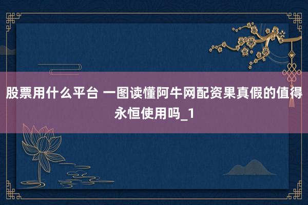 股票用什么平台 一图读懂阿牛网配资果真假的值得永恒使用吗_1